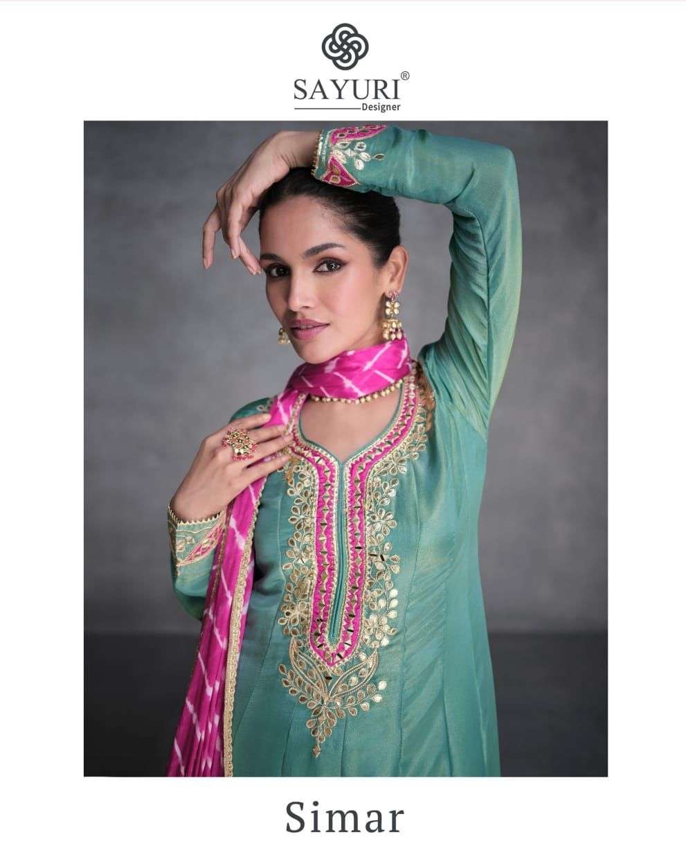 SAYURI DESIGNER SIMAR HEAVY DESIGNER FESTIVE WEAR SUIT