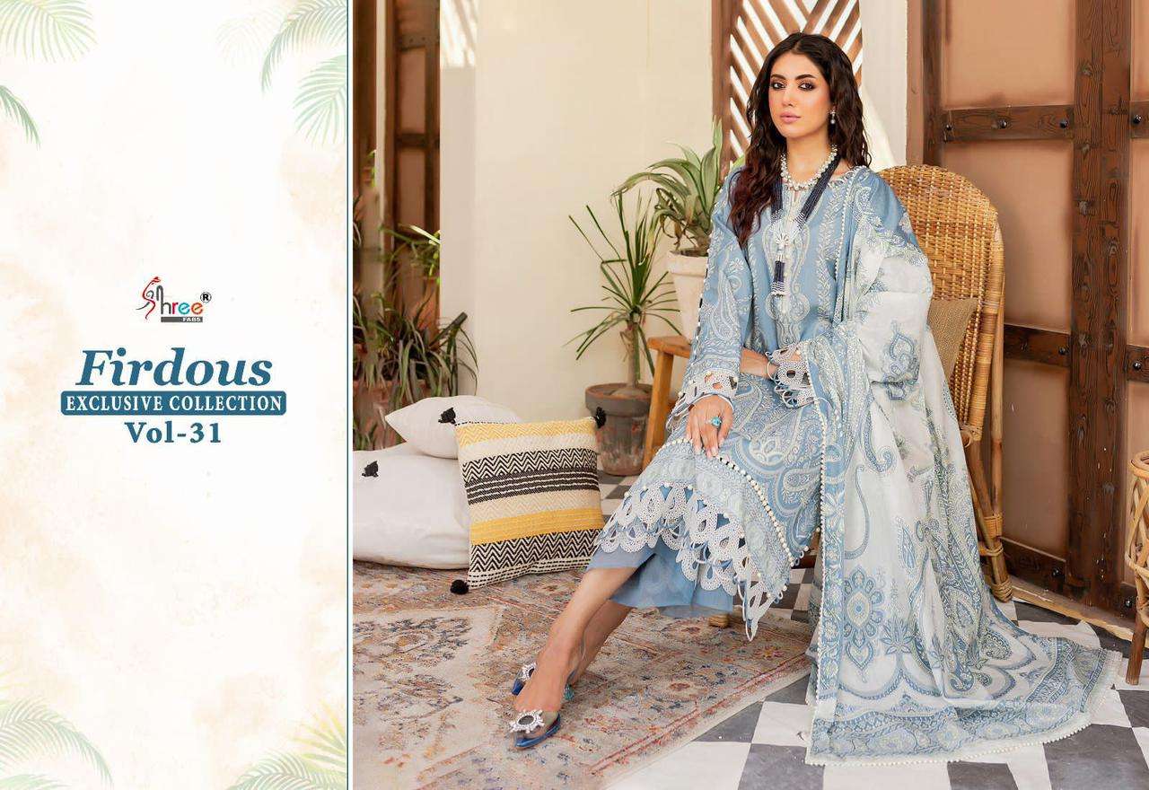 SHREE FABS FIRDOUS EXCLUSIVE COLLECTION VOL 31 COTTON SALWAR KAMEEZ 