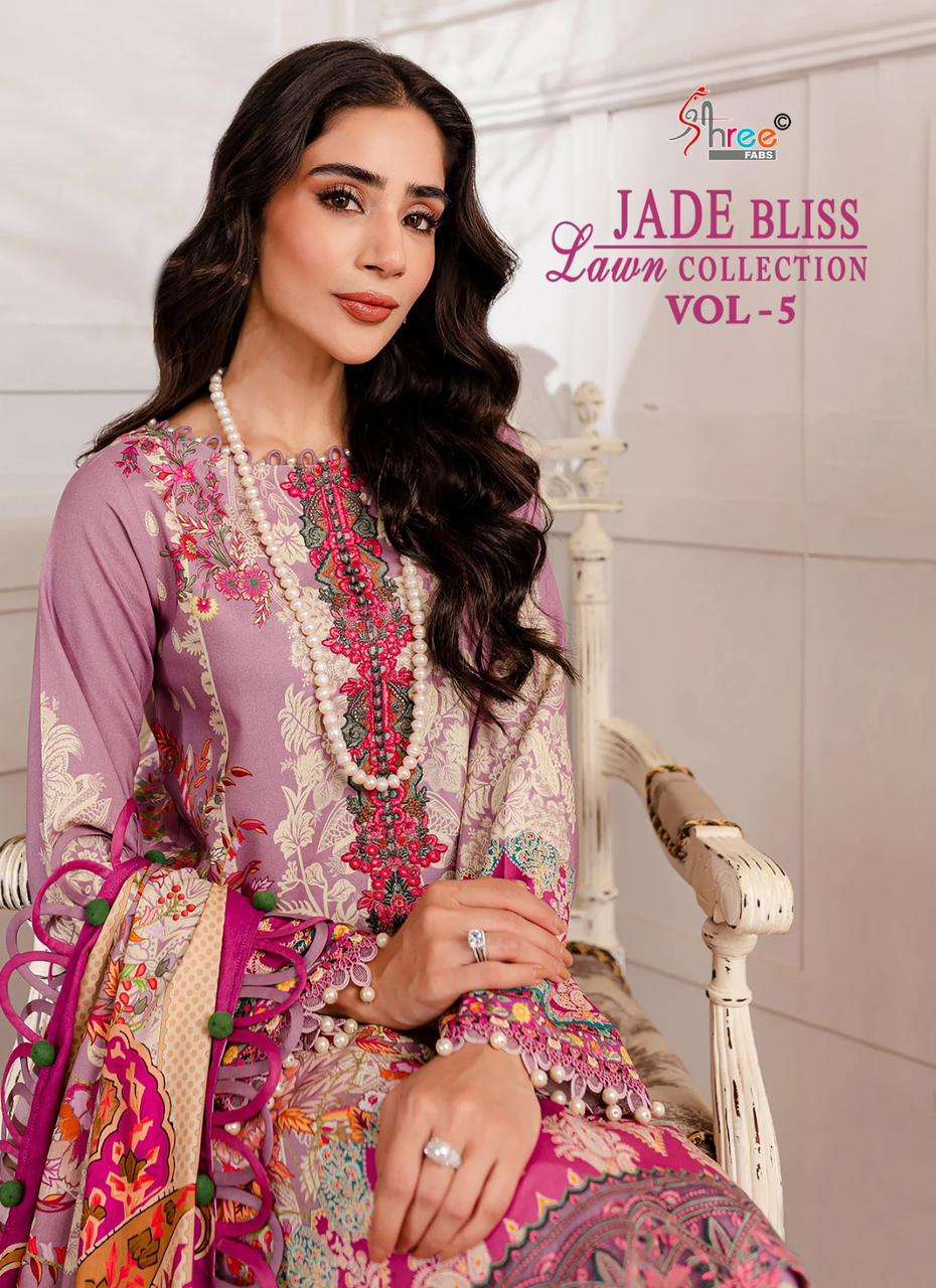 SHREE FABS JADE BLISS LAWN COLLECTION VOL 5 COTTON SUIT