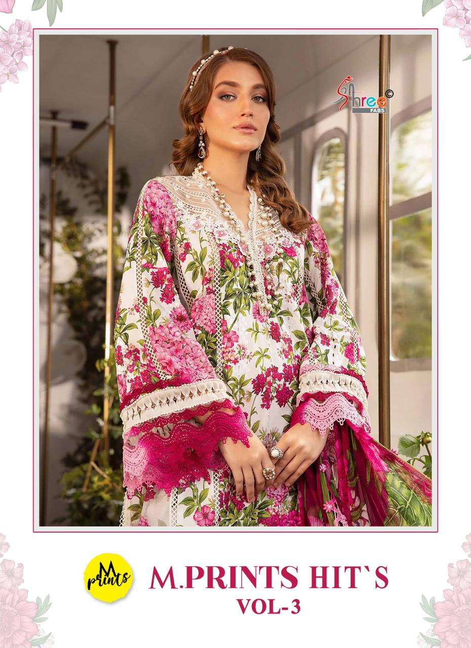 SHREE FABS M PRINTS HITS VOL 3 COTTON SALWAR KAMEEZ 