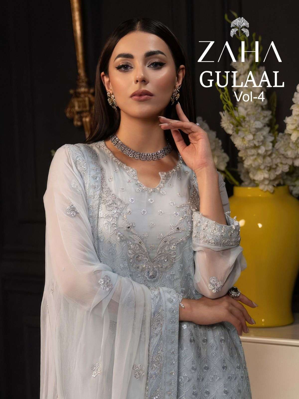 ZAHA GULAAL VOL 4 GEORGETTE HEAVY EMBROIDERED SUIT