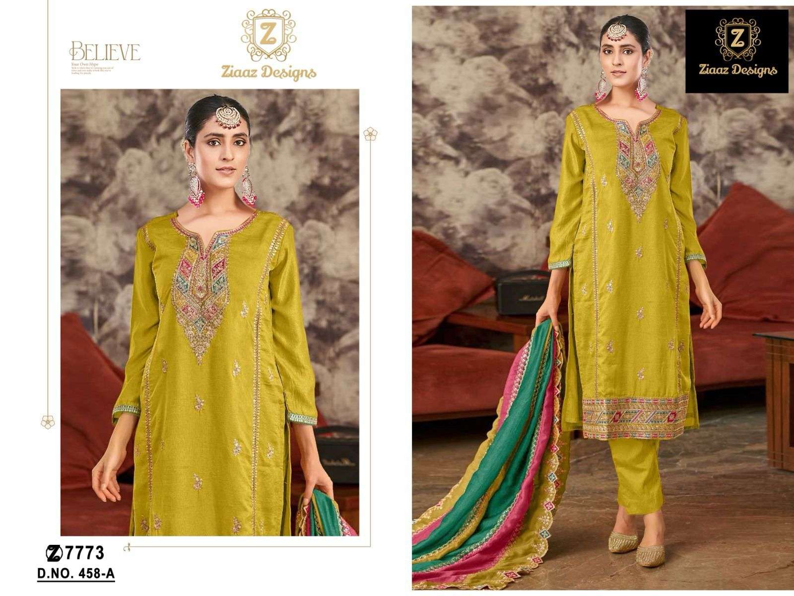 ZIAAZ DESIGNS CODE 458 HEAVY DESIGNER SUIT