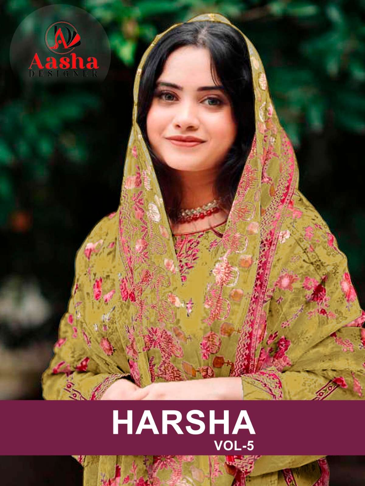 AASHA DESIGNER HARSHA VOL 5 COTTON FANCY SALWAR KAMEEZ 