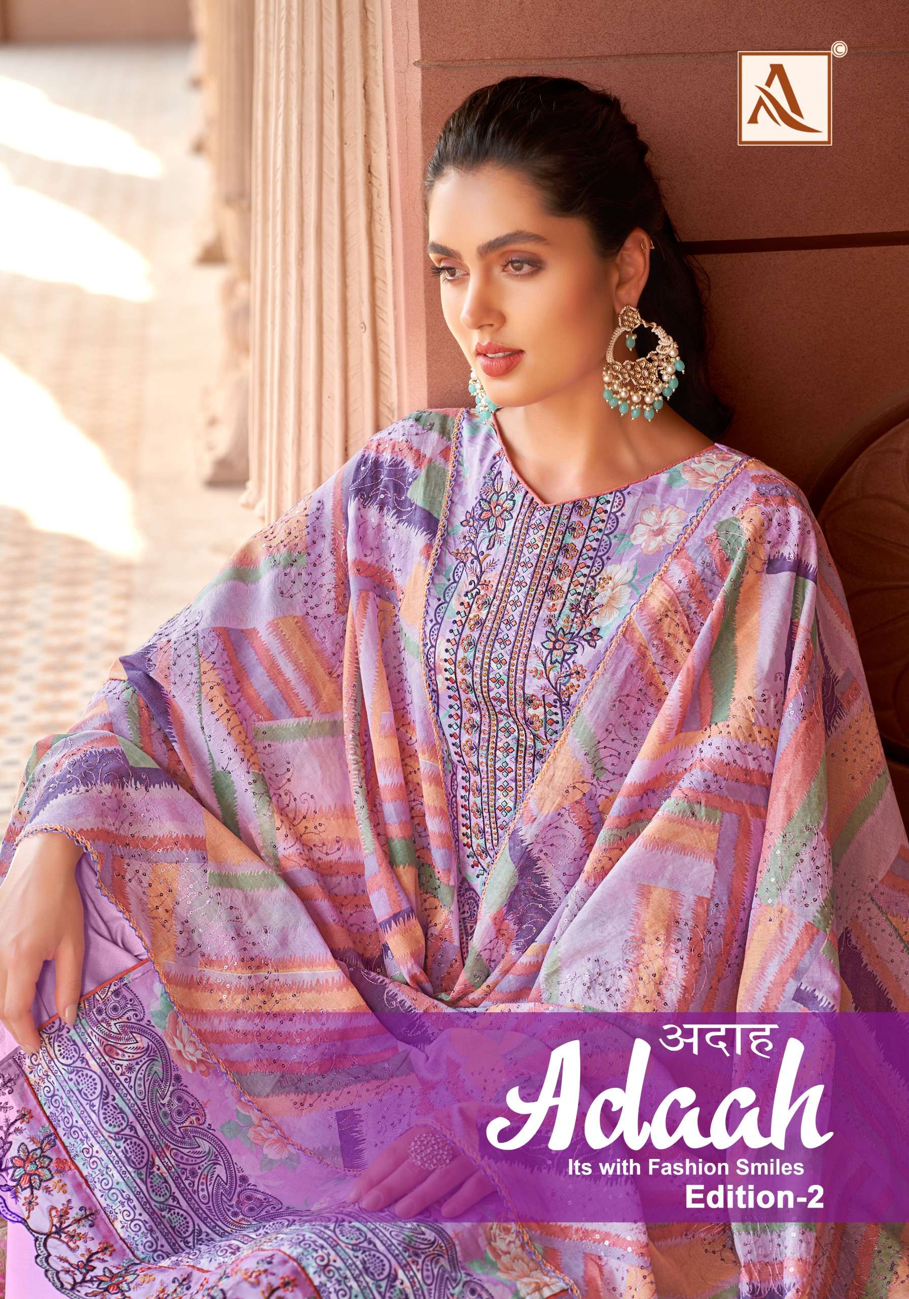ALOK SUITS ADAAH VOL 2 COTTON FANCY WORK SUIT