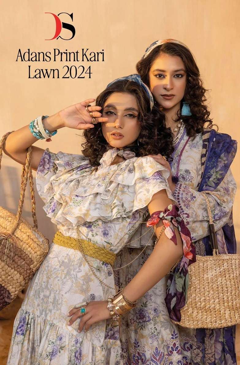 DEEPSY SUITS ADANS PINT KARI LAWN 24 COTTON SUIT