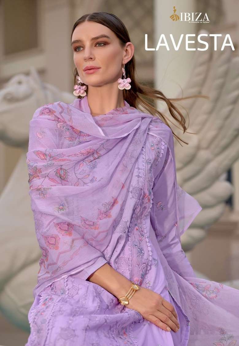 IBIZA LAVESTA LAWN COTTON EMBROIDERY DESIGNER SUIT