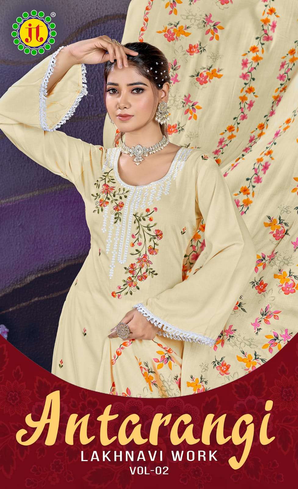 JT ANTARANGI VOL 2 RAYON FANCY WORK SUIT