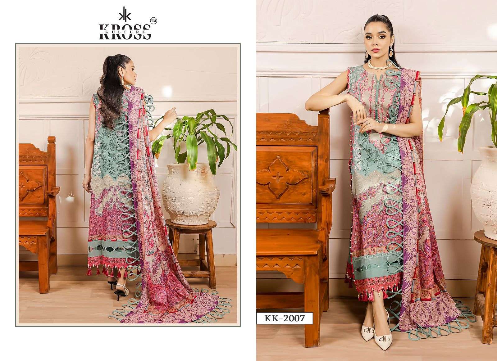 KROSS KULTURE D NO 2006 AND 2007 COTTON SALWAR KAMEEZ 