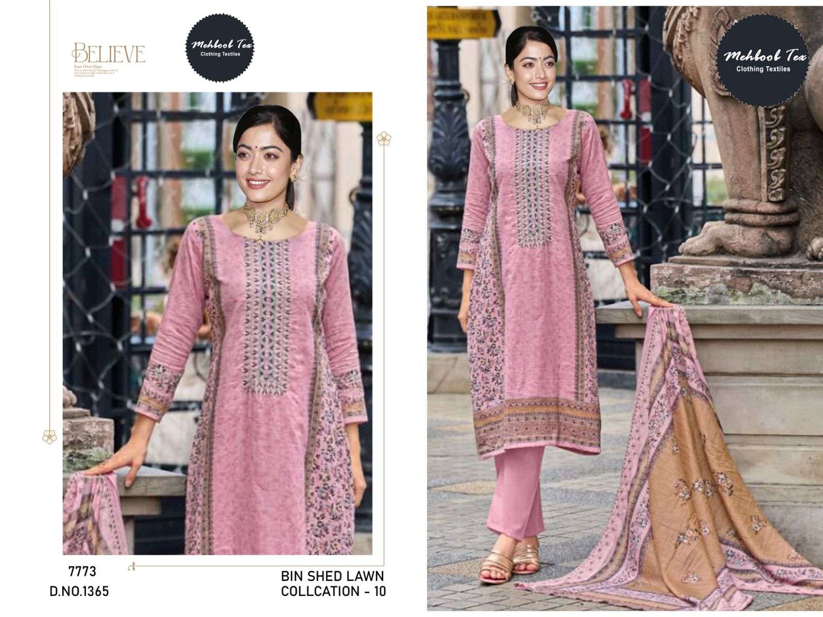 MEHBOOB TEX BIN SAEED LAWN COLLECTION VOL 10 COTTON SUIT