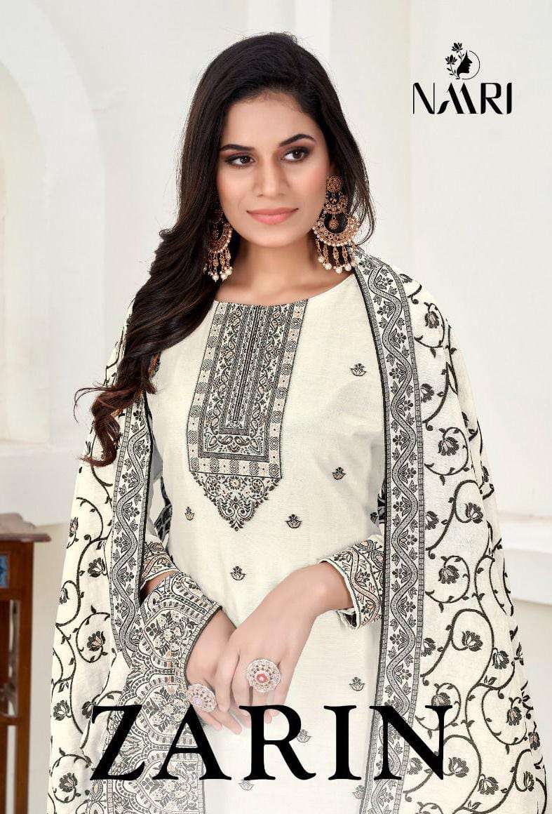 NAARI ZARIN MUSLIN JACQUARD SALWAR SUIT