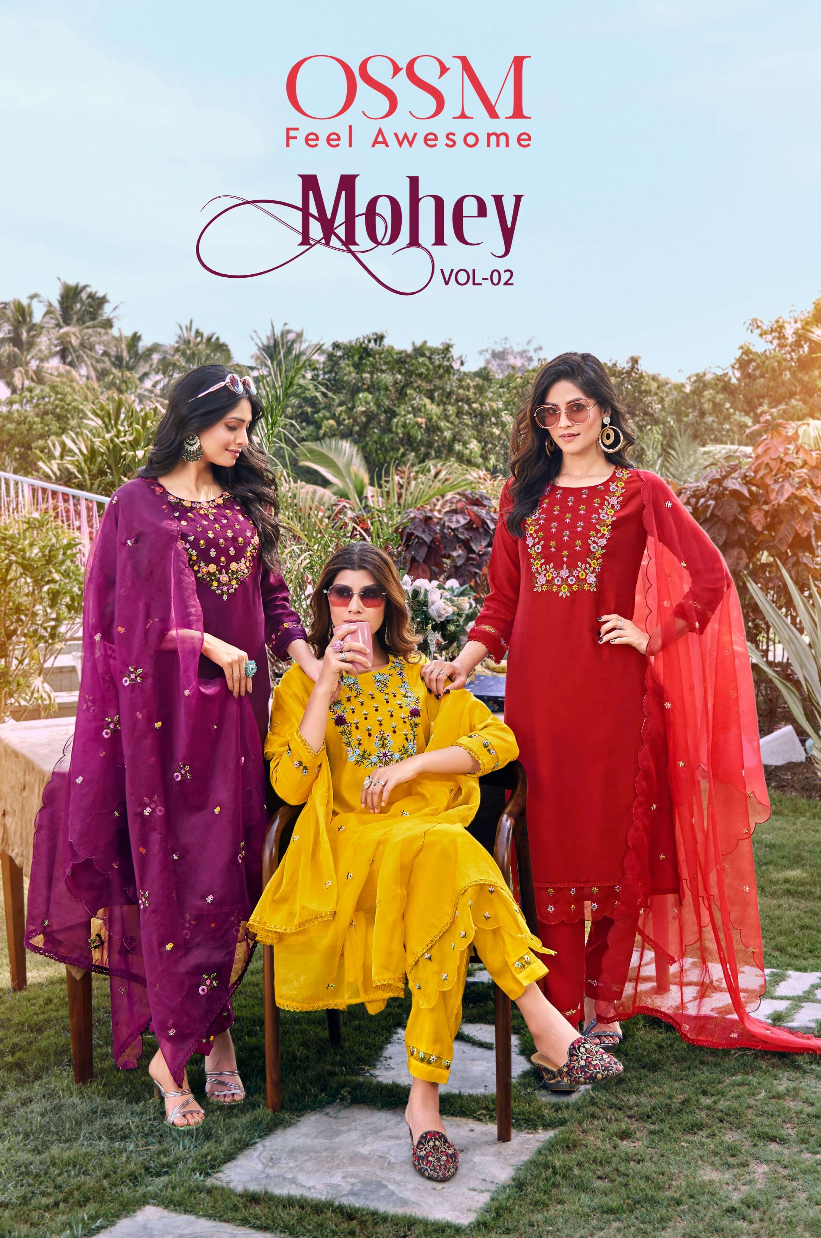 OSSM MOHEY VOL 2 VISCOSE SILK KURTI COMBO SET 
