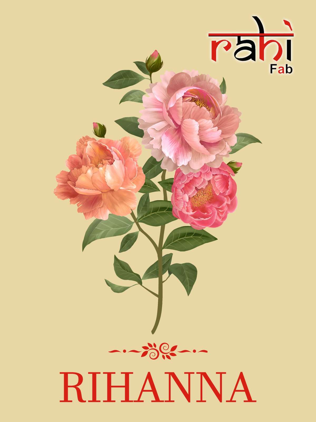 RAHI FAB RIHANNA COTTON DIGITAL PRINTS WITH FANCY WORK SUIT