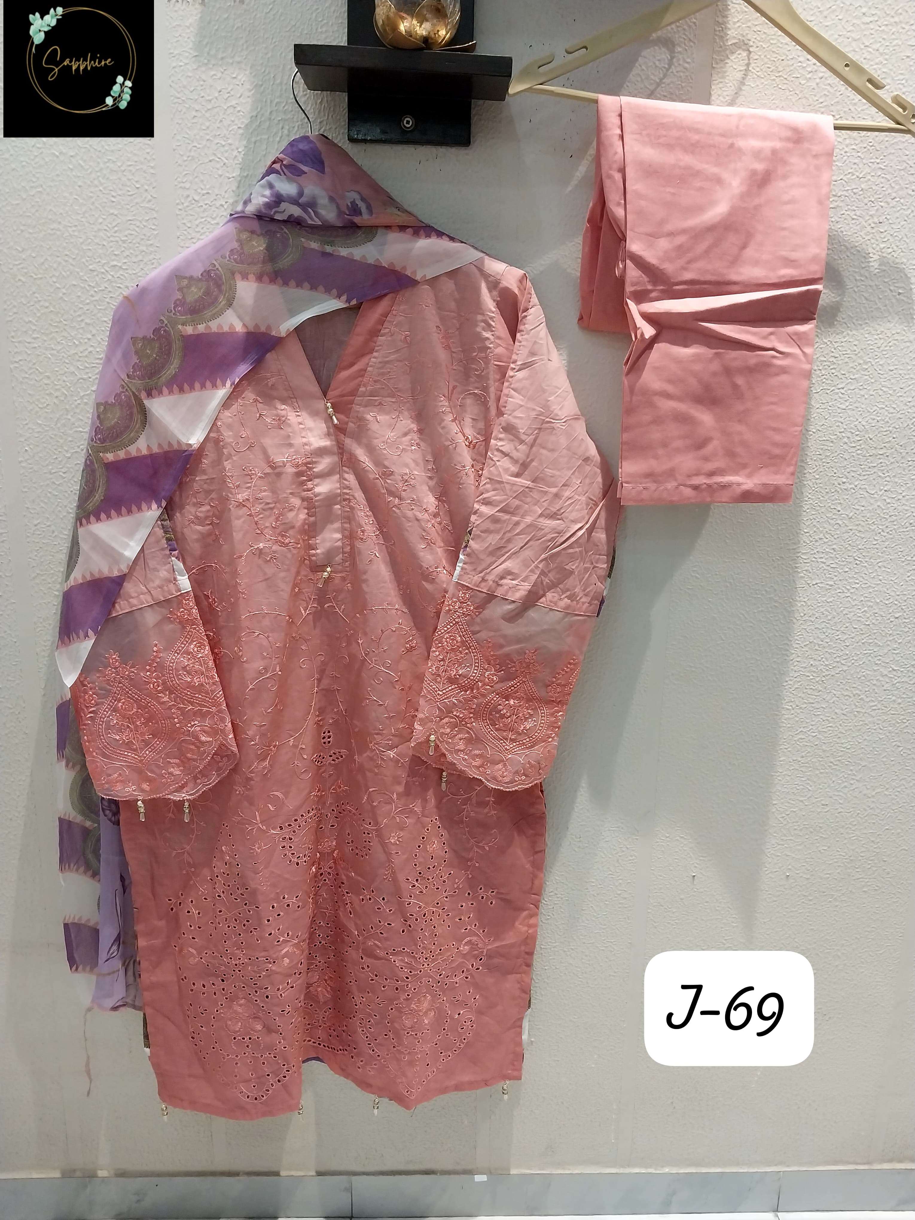 SAPPHIRE JAZMIN VOL 69 LAWN COTTON PAKISTANI SUIT