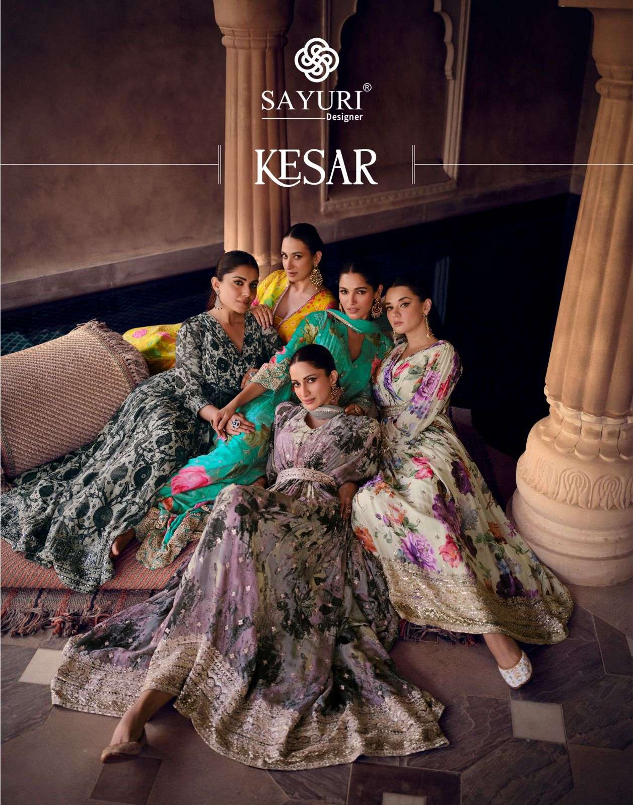 SAYURI DESIGNER KESAR DESIGNER LONG ANARKALI GOWN DRESS