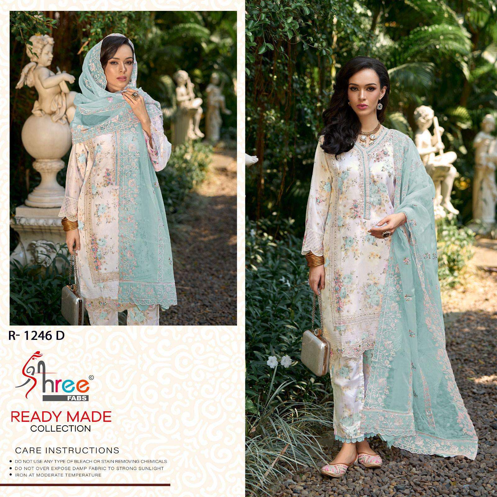 SHREE FABS R 1246 ORGANZA HEAVY BEAUTIFUL DESIGNER SUIT