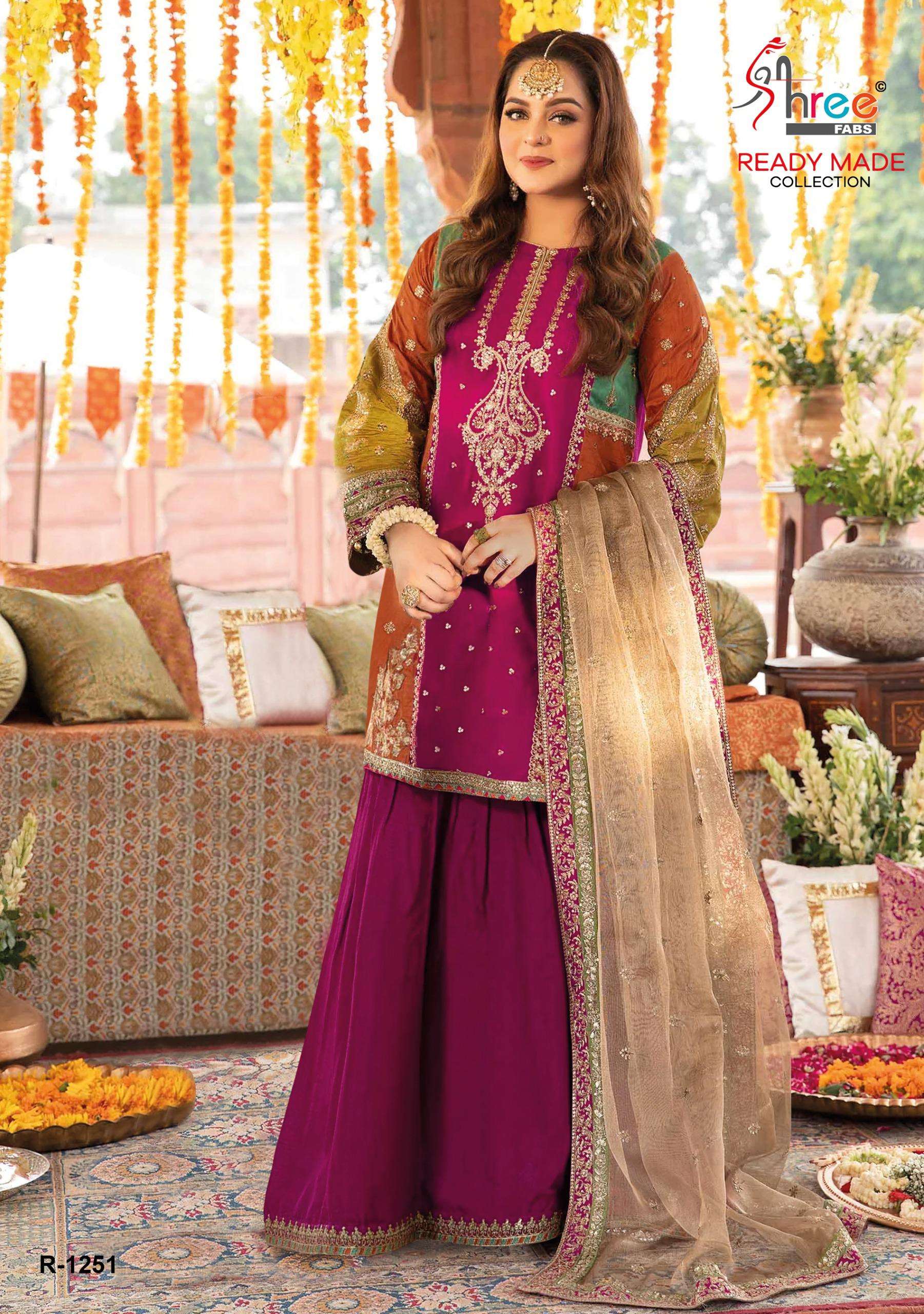 SHREE FABS R 1251 SILK BEAUTIFUL DESIGNER PAKISTANI SUIT