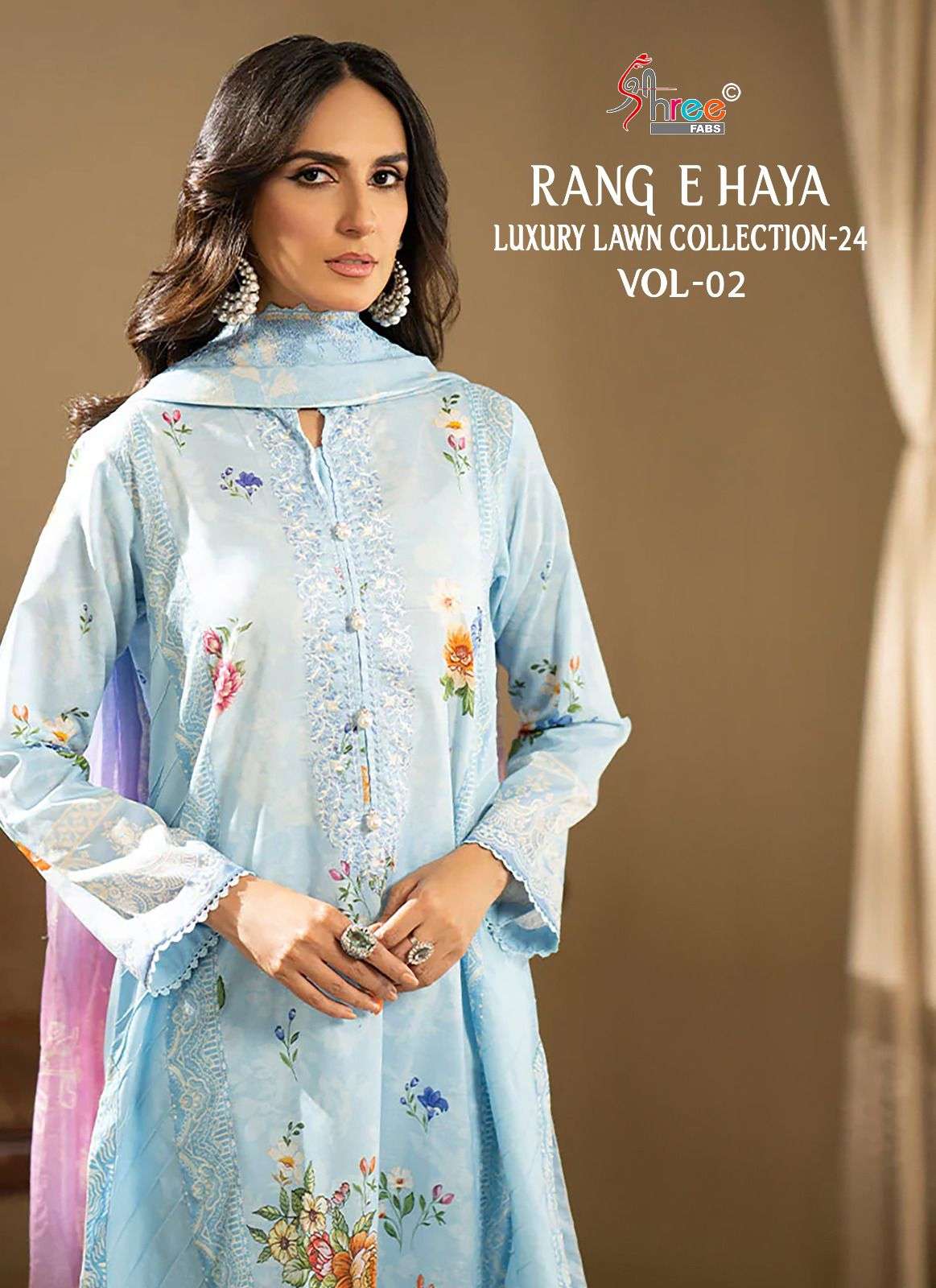 SHREE FABS RANG E HAYA LUXURY LAWN COLLECTION VOL 2 COTTON SUIT