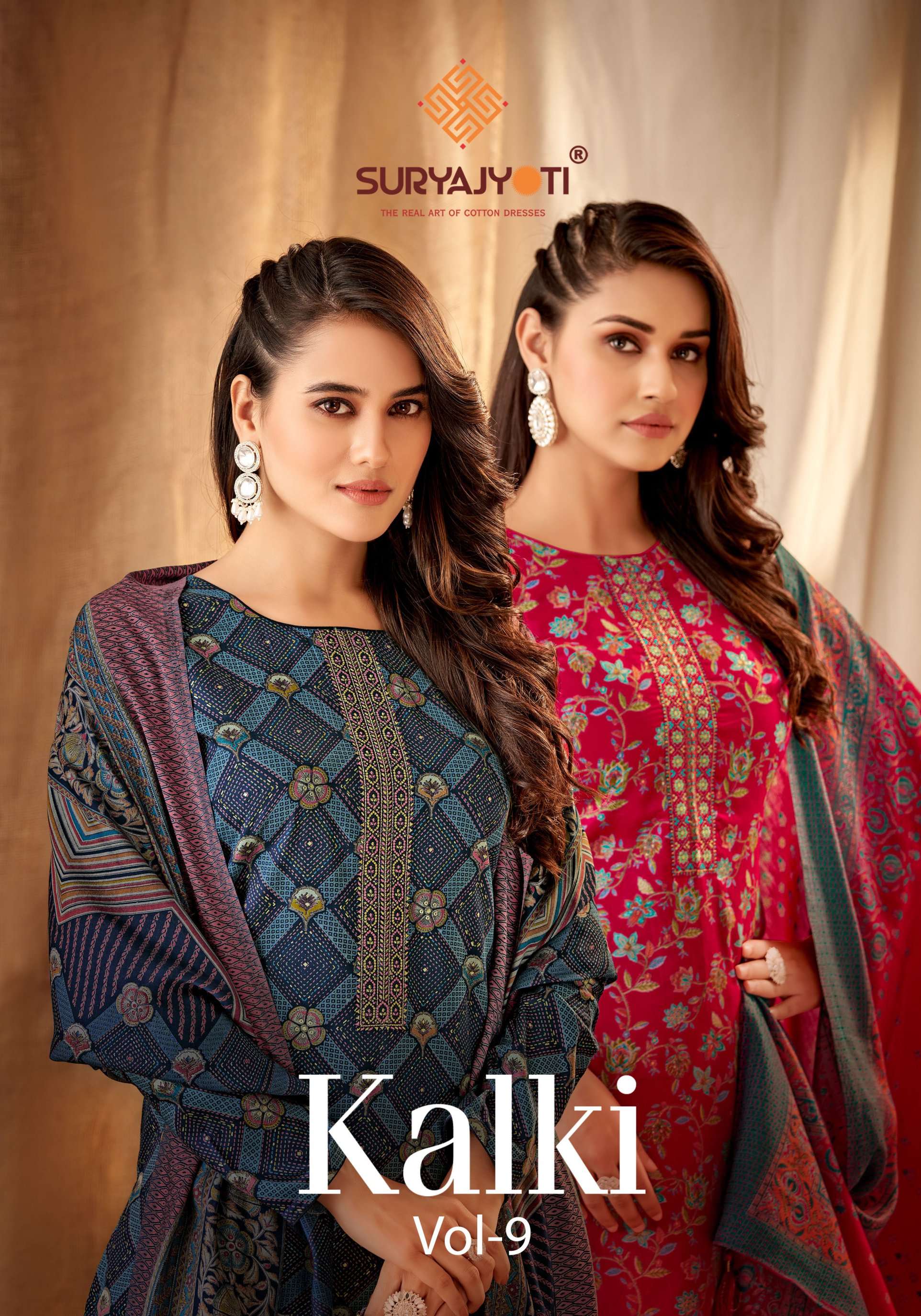 SURYAJYOTI KALKI VOL 9 JAM SATIN FANCY WORK SALWAR SUIT