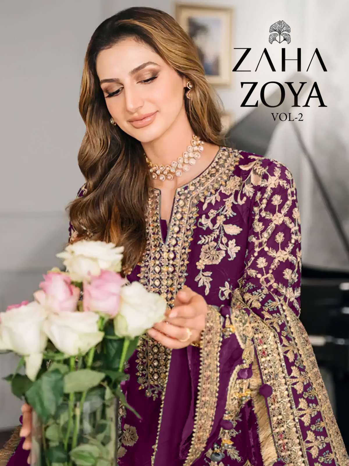 ZAHA ZOYA VOL 2 GEORGETTE HEAVY EMBROIDERED SUIT
