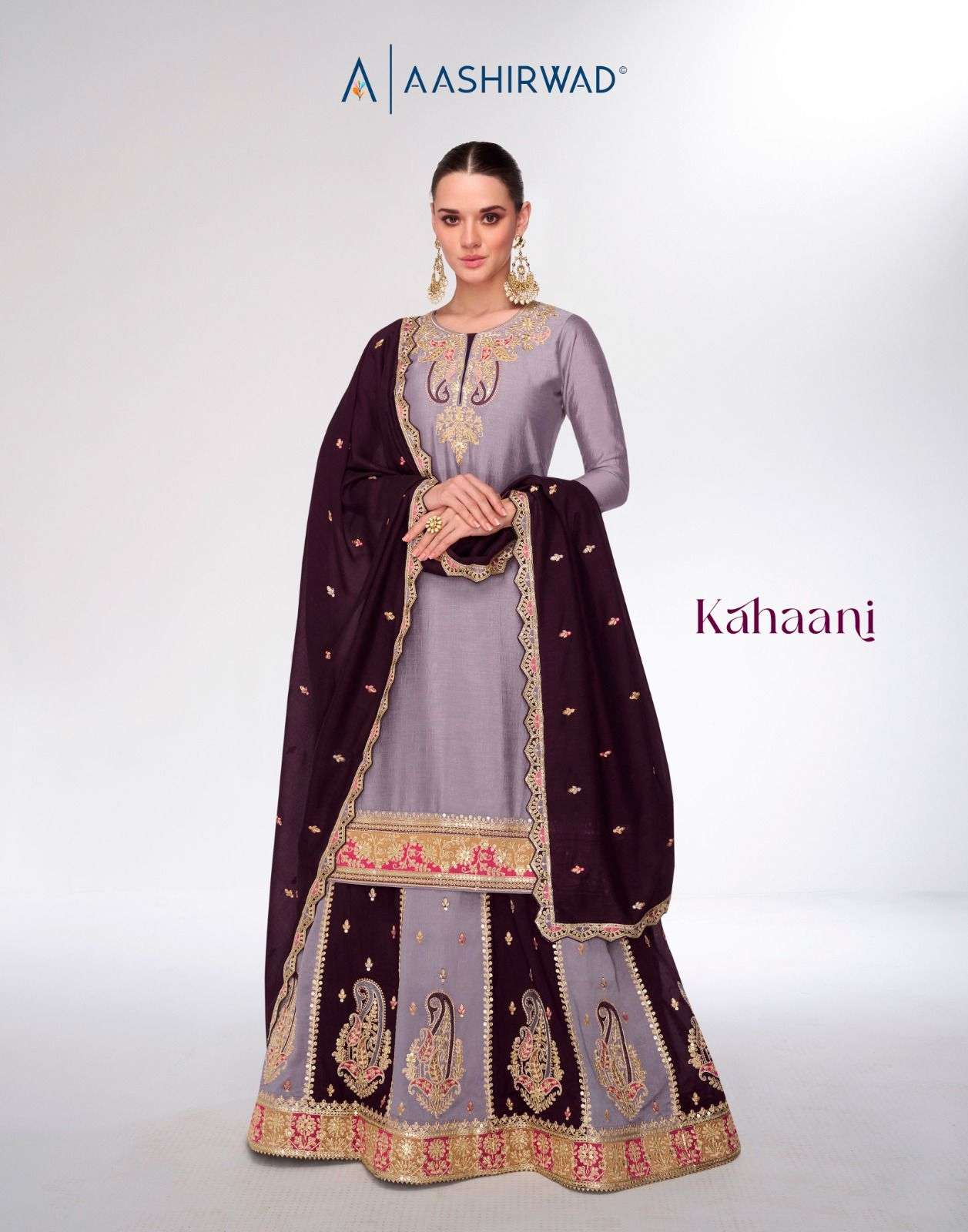 AASHIRWAD CREATION KAHANI HEAVY DESIGNER WEDDING WEAR SUIT