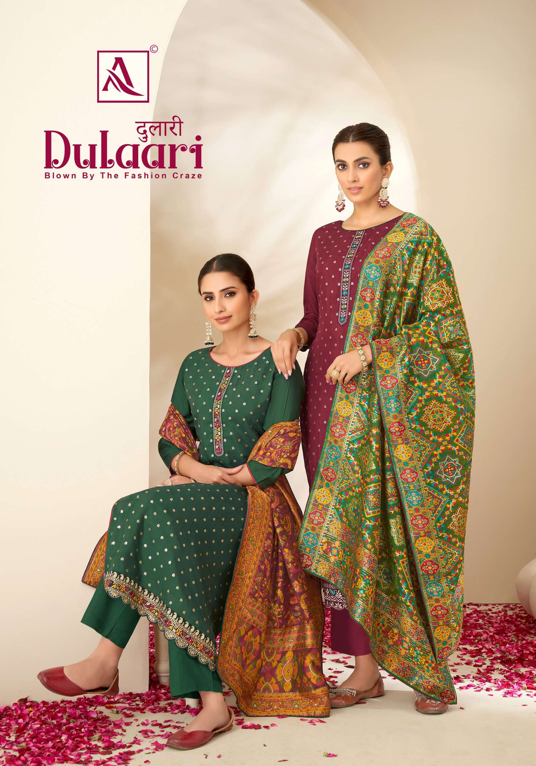 ALOK SUITS DULAARI VISCOSE EMBROIDERY WORK SUIT