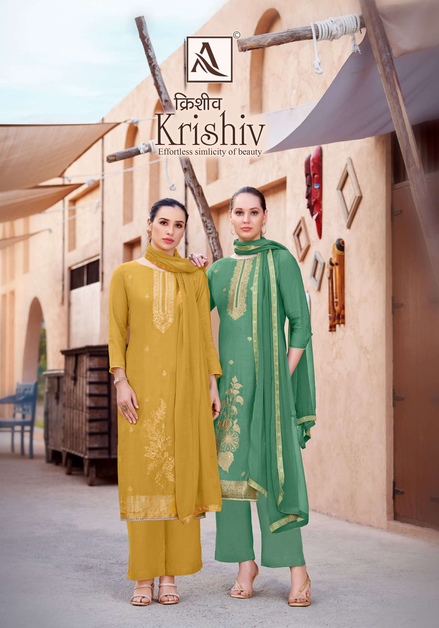 ALOK SUITS KRISHIV VISCOSE DESIGNER SUIT
