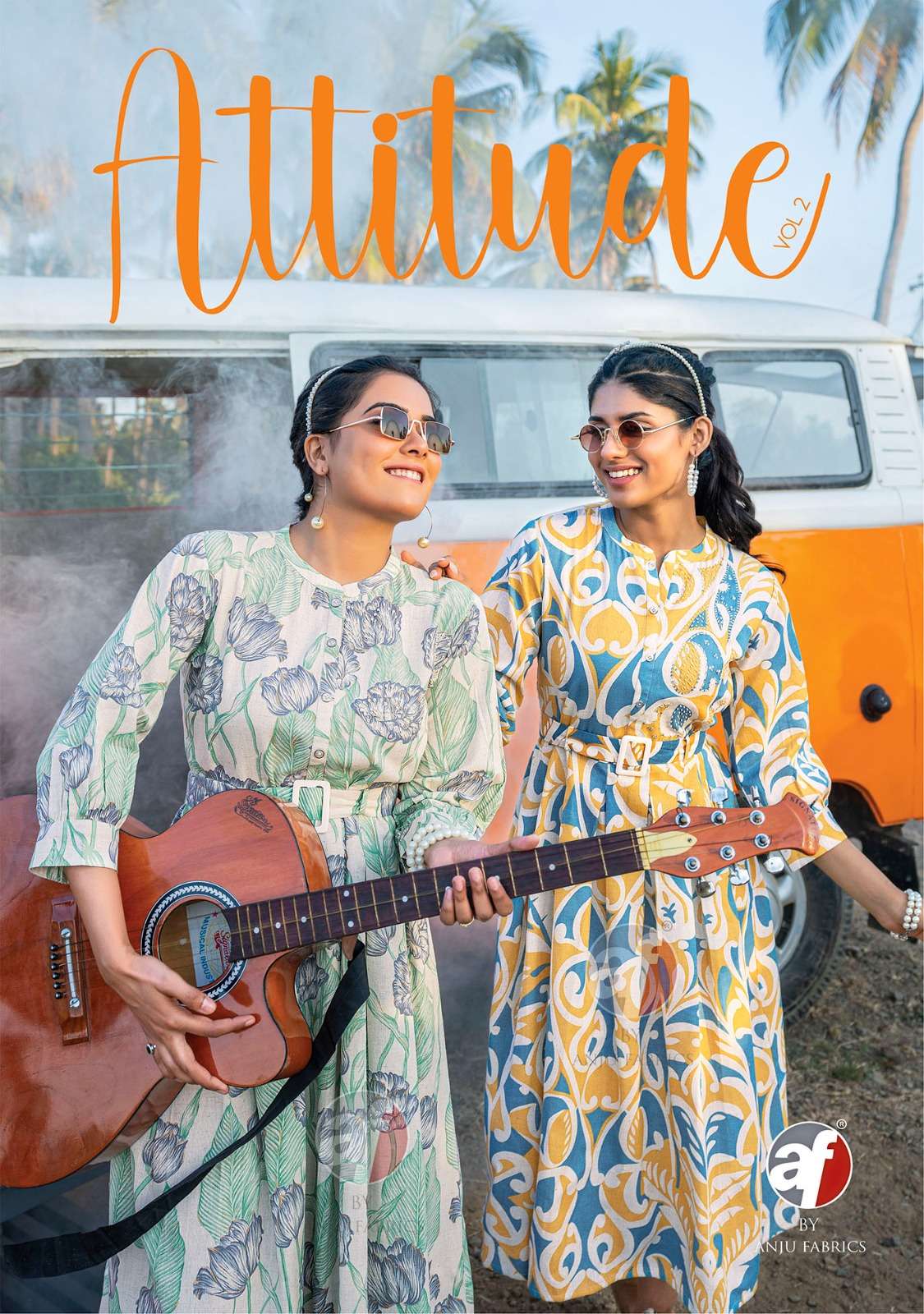 ANJU FABRICS ATTITUDE VOL 2 COTTON FANCY DESIGNER MIDI GOWN 