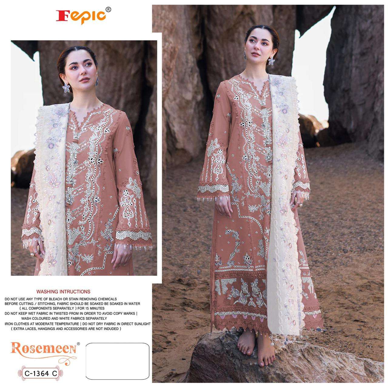 FEPIC ROSEMEEN C 1364 COTTON EMBROIDERED PAKISTANI SUIT