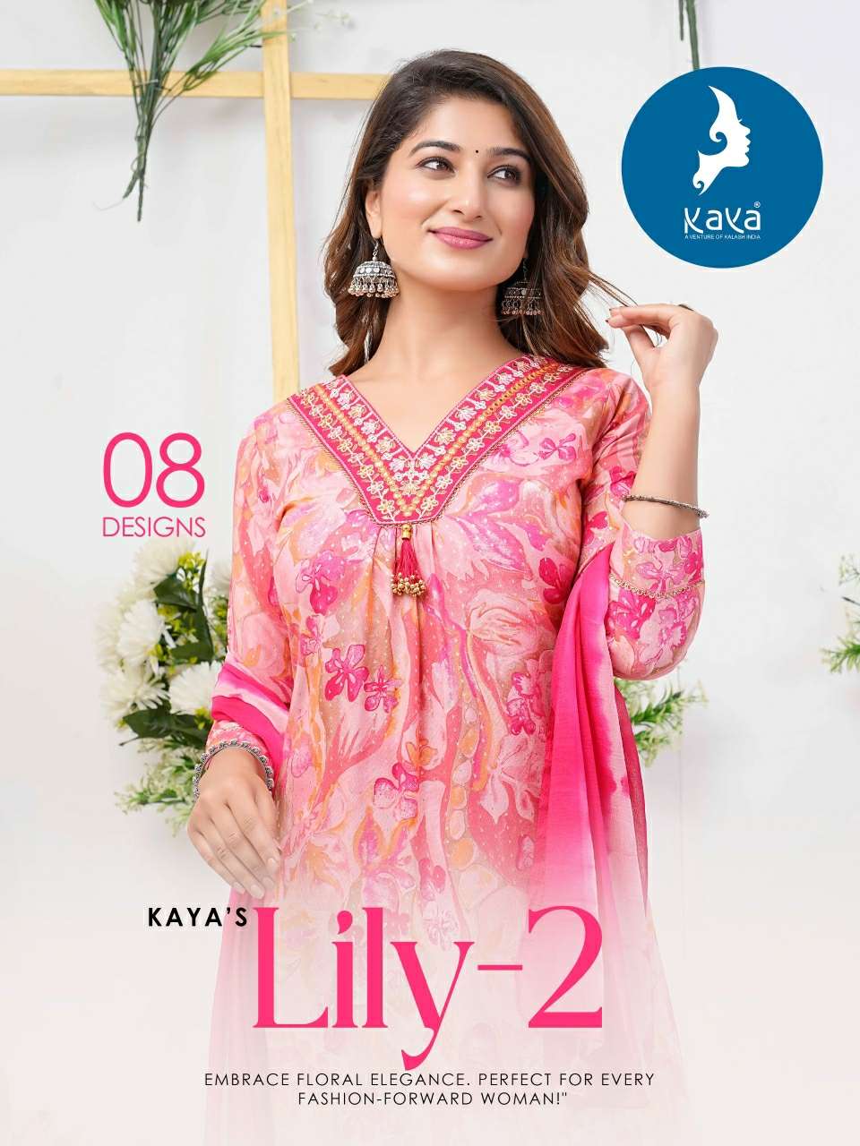 KAYA LILY VOL 2 FANCY DESIGNER LADIES KURTI COMBO SET 