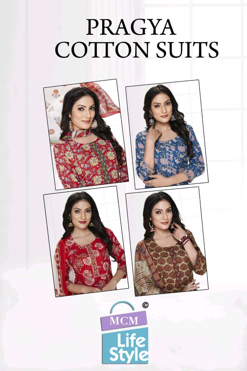 MCM LIFESTYLE PRAGYA COTTON PRINT READY MADE SUIT