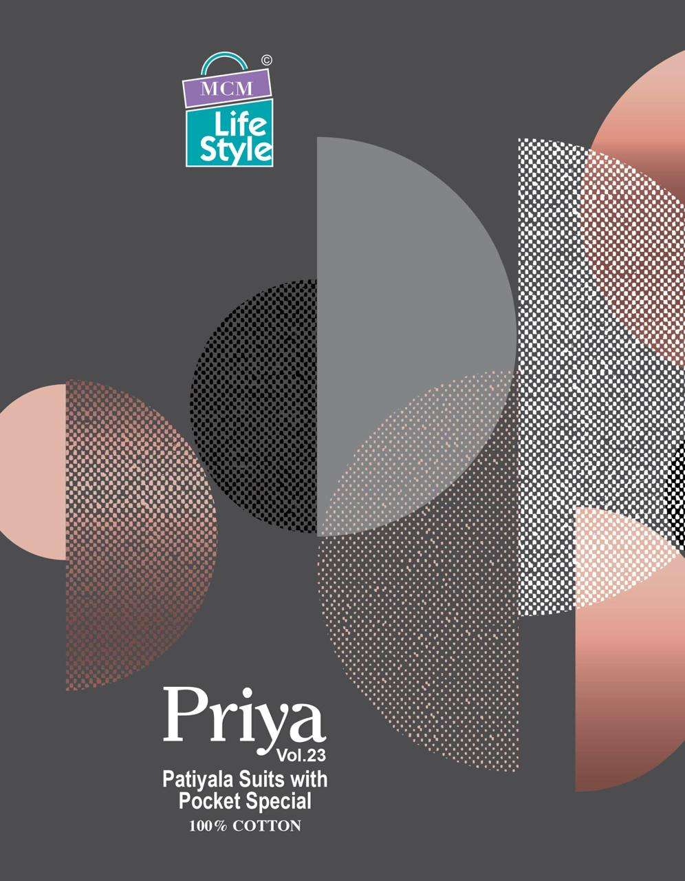 MCM LIFESTYLE PRIYA VOL 23	COTTON PRINT SALWAR SUIT