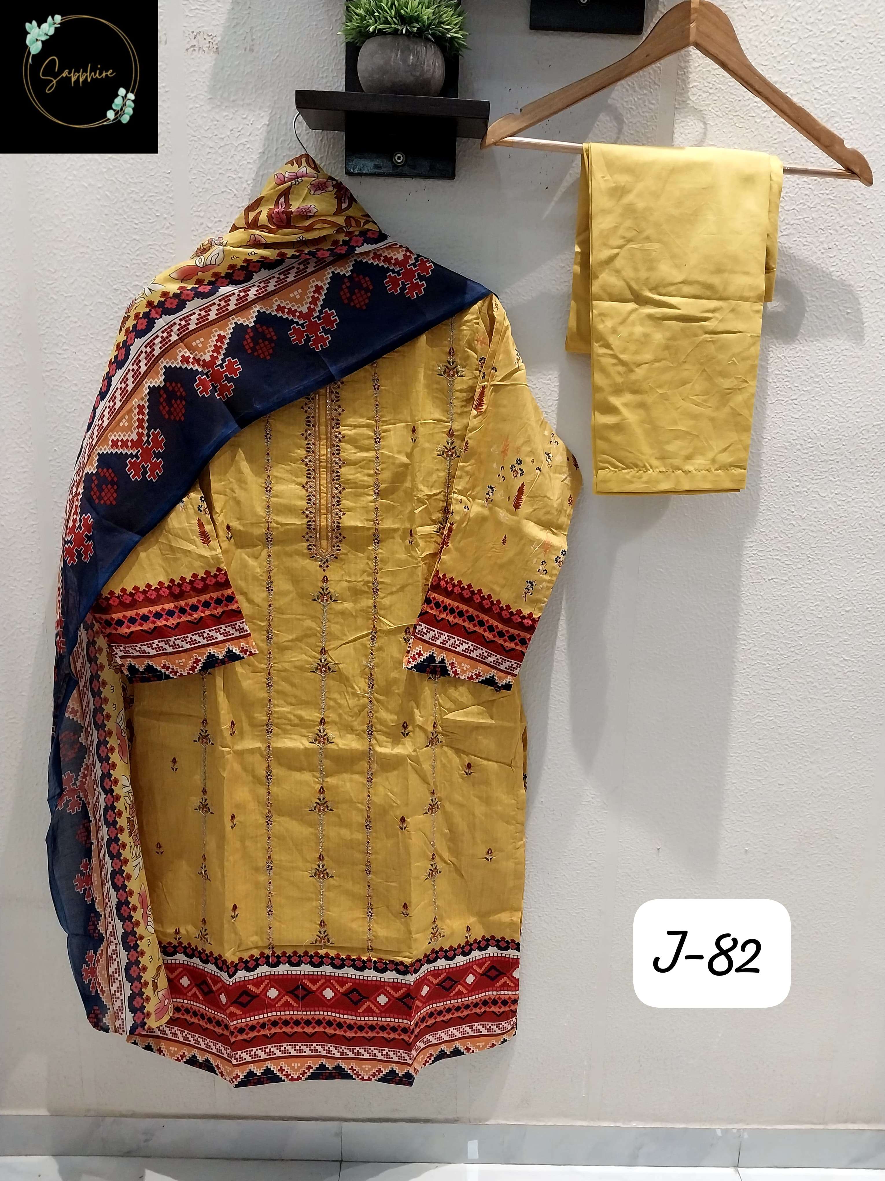 SAPPHIRE JAZMIN VOL 82 LAWN COTTON FANCY PAKISTANI SUIT