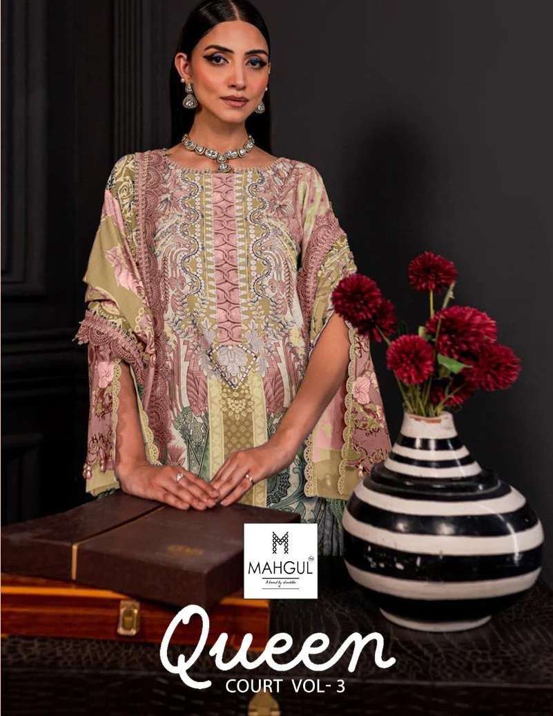 SHARADDHA NX MAHGUL QUEEN COURT VOL 3 LAWN COTTON SUIT