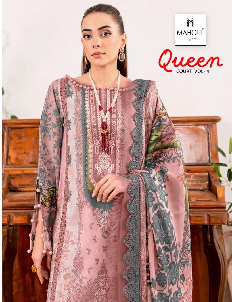SHARADDHA NX MAHGUL QUEEN COURT VOL 4 LAWN COTTON SUIT