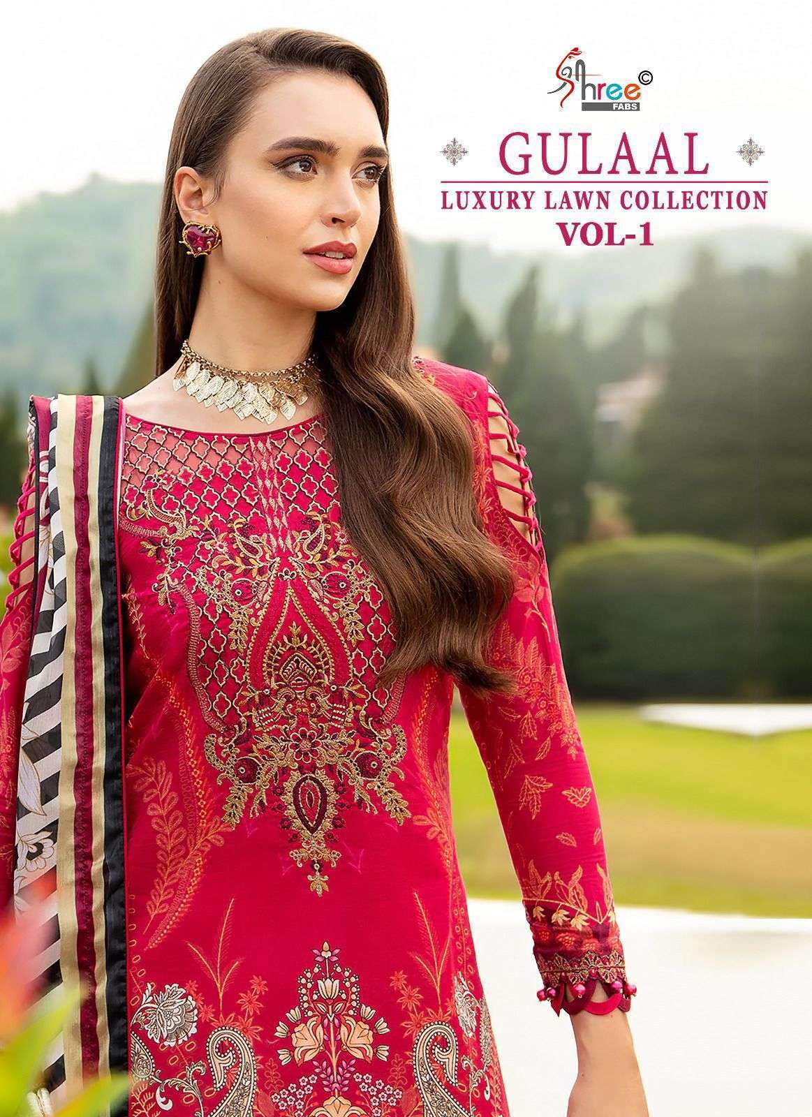 SHREE FABS GULAAL LUXURY LAWN COLLECTION VOL 1 COTTON SUIT