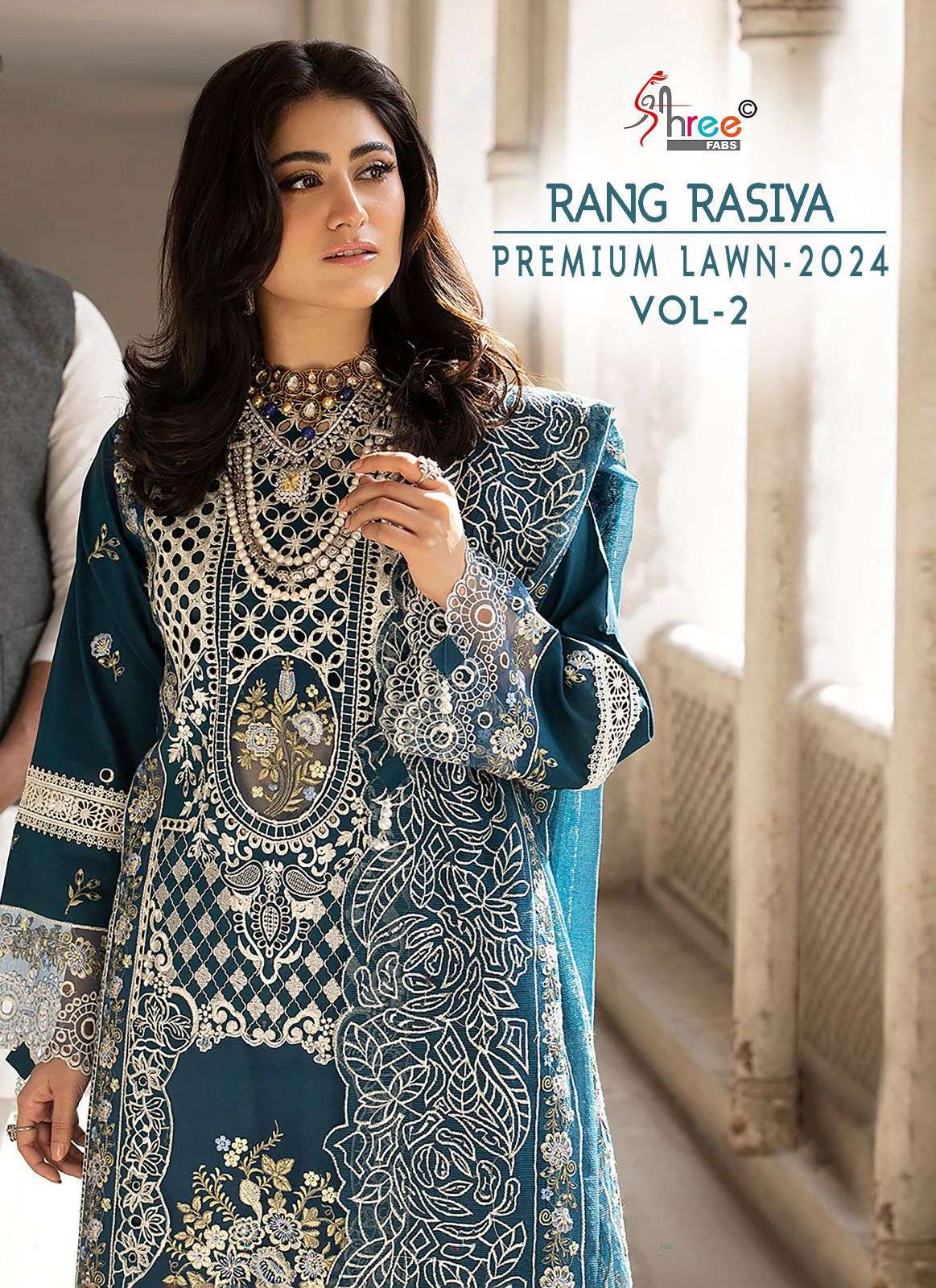 SHREE FABS RANG RASIYA PREMIUM LAWN 24 VOL 2 HEAVY DESIGNER SUIT