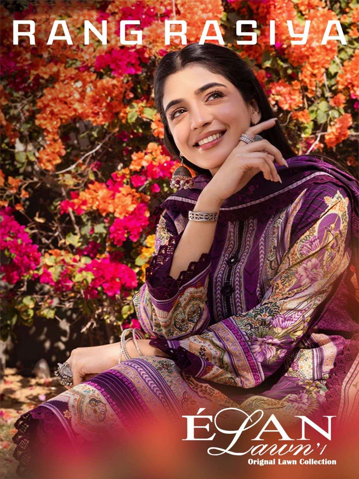 SHREE OM FAB RANG RASIYA ELAN LAWN COLLECTION COTTON SUIT