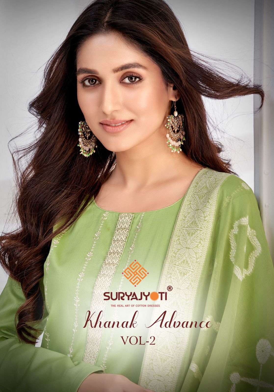 SURYAJYOTI KHANAK ADVANCE VOL 2 JAM SATIN FANCY WORK SUIT
