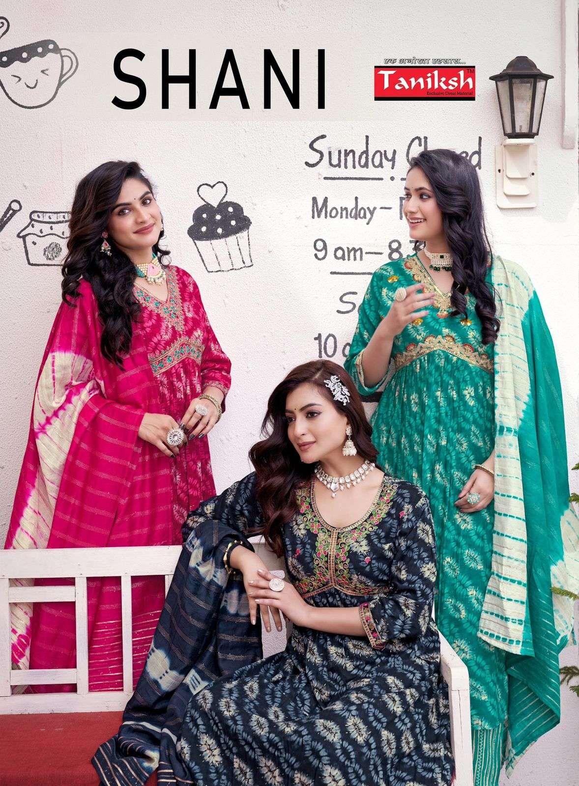 TANIKSH SHANI VOL 1 FANCY ALIA CUT PATTERN KURTI COMBO SET 