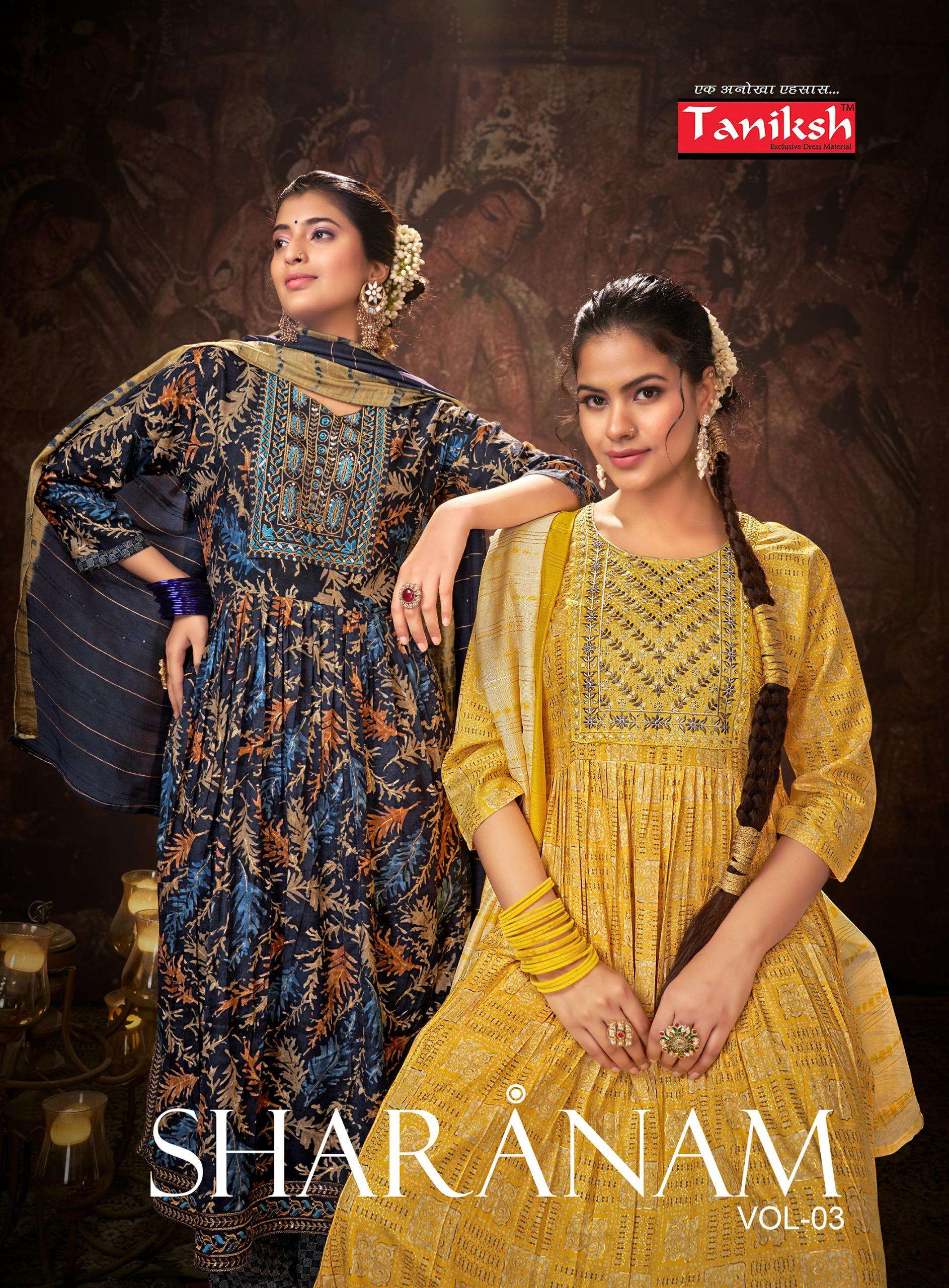 TANIKSH SHARANAM VOL 3 FANCY NAIRA STYLE KURTI COMBO SET 