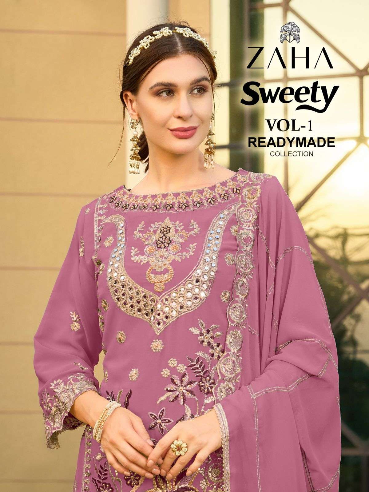 ZAHA SWEETY VOL 1 GEORGETTE HEAVY BEAUTIFUL DESIGNR SUIT