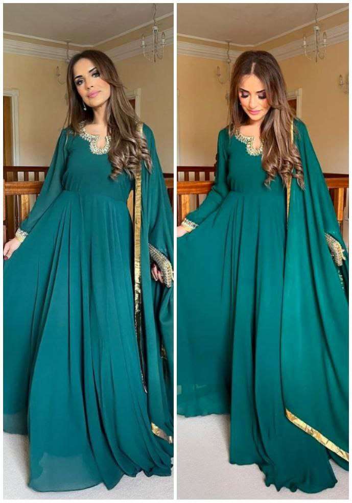 ZD 10094 GOWN DUPATTA