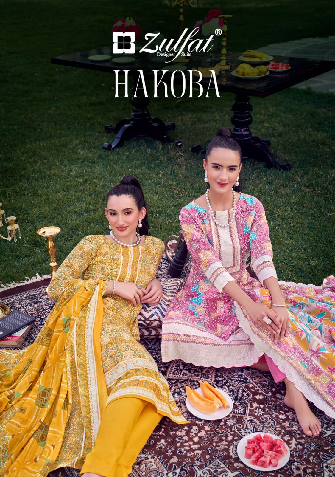 ZULFAT DESIGNER SUITS HAKOBA COTTON PRINT SALWAR SUIT