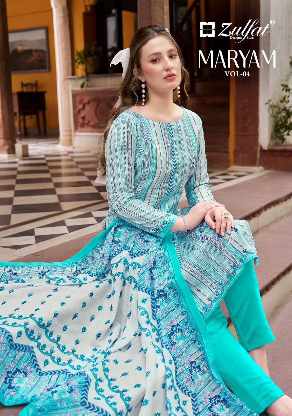 ZULFAT DESIGNER SUITS MARYAM VOL 4 COTTON PRINT SALWAR SUIT
