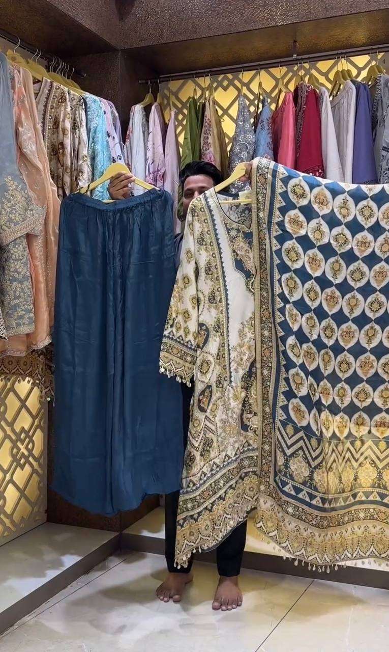 AD 166 KURTI PLAZZO SET