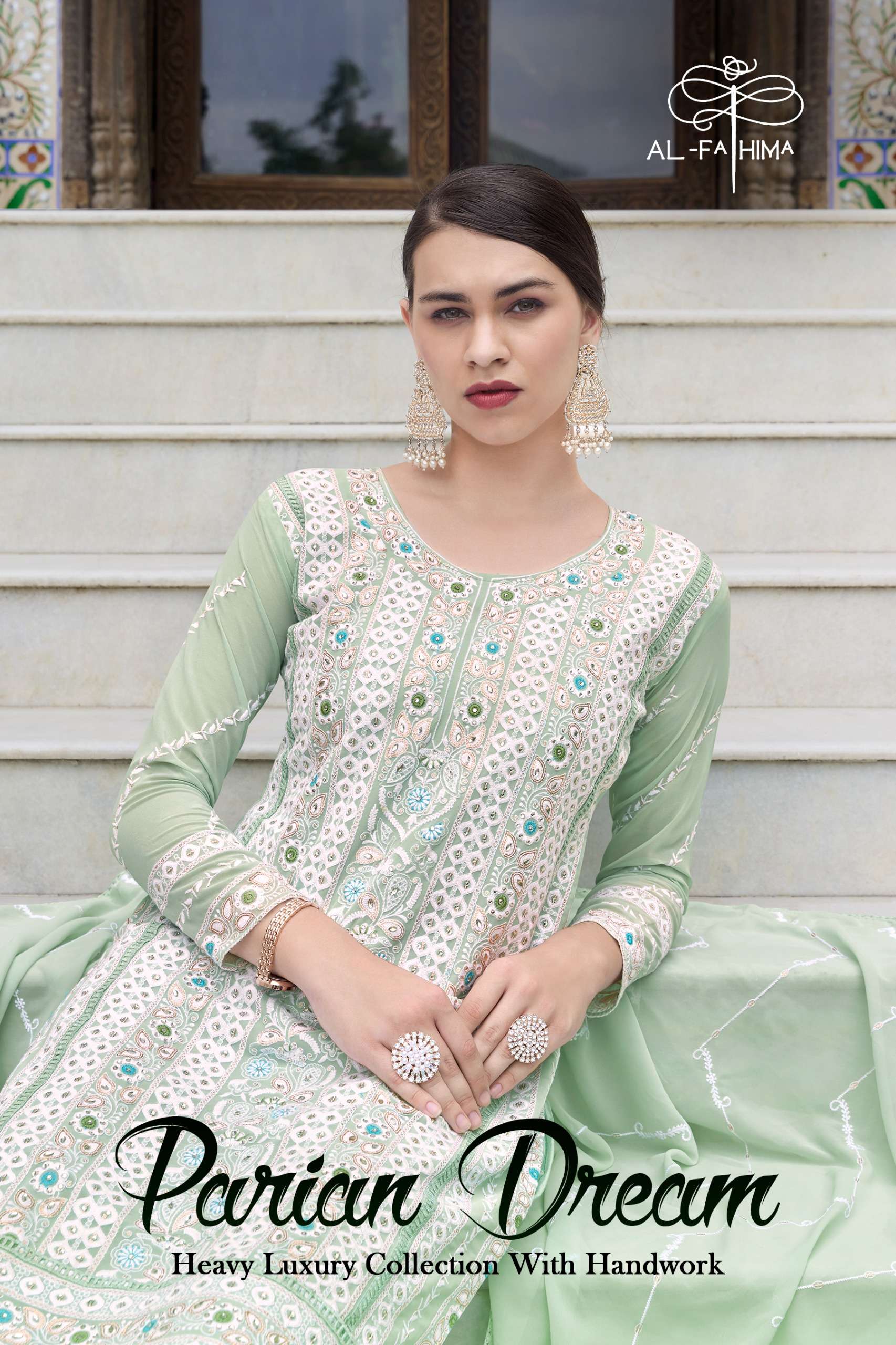 AL FATHIMA PARIAN DREAM GEORGETTE HEAVY EMBROIDERY DESIGNER SUIT