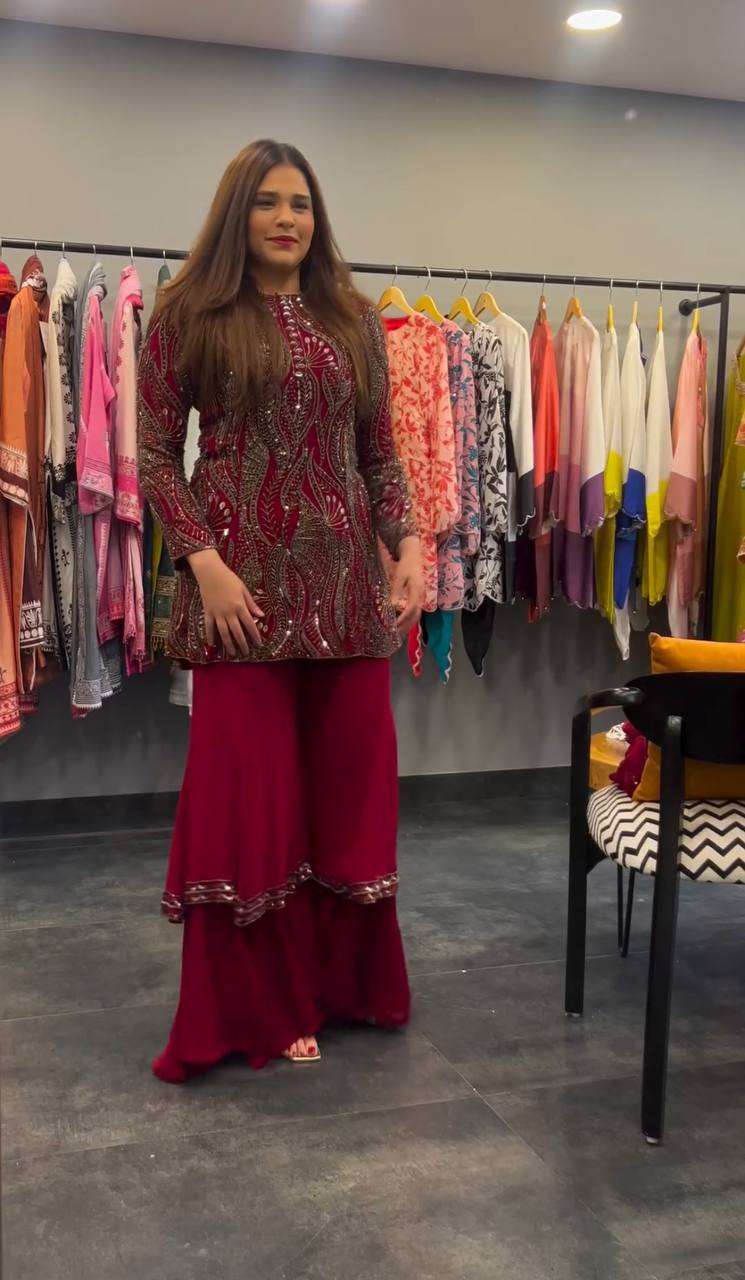 BE 257 KURTI PLAZZO