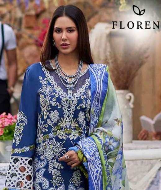 FLORENT D NO 1008 EMBROIDERY DESIGNER PAKISTANI SUIT