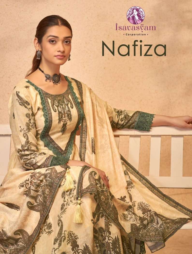ISAVASYAM CORPORATION NAFIZA COTTON DESIGNER ANARKALI STYLE SUIT