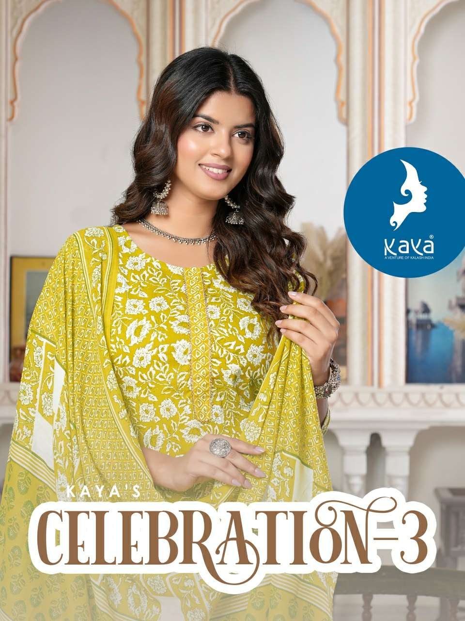 KAYA CELEBRATION VOL 3 COTTON PRINT KURTI COMBO SET 